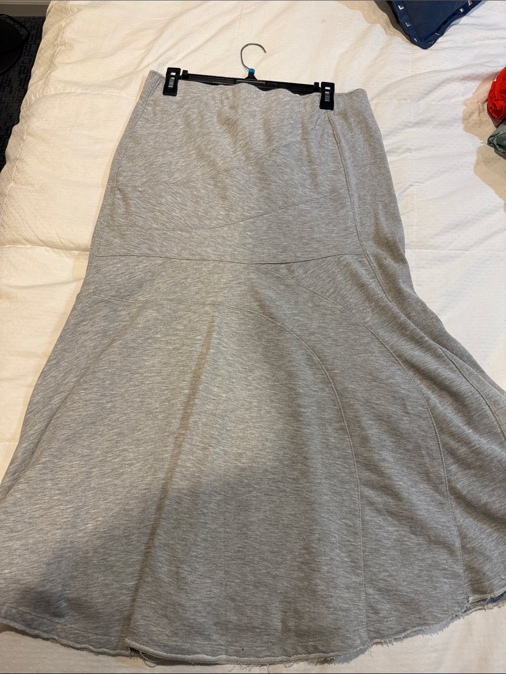 Free People Heather Gray A-Line Flared Skirt